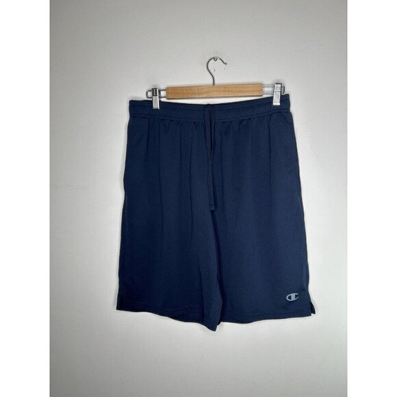 Champion Authentic Men’s Athletic Wear Navy Blue Pocket Shorts Size Large - Picture 1 of 10
